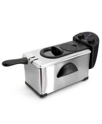 3.17 Quart Stainless Steel Electric Deep Fryer with Timer