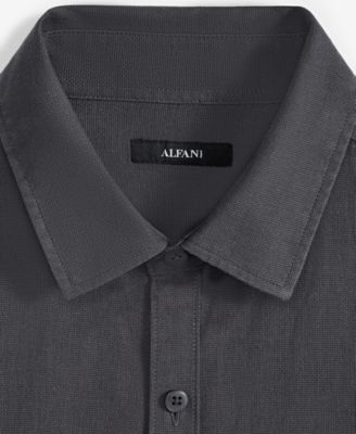 Men's Short-Sleeve Solid Textured Shirt, Created for Macy's  