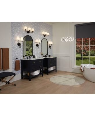 Melody Modern Wall Sconce Lighting Sconce Black Hardwired 19 1/2" High 2-Light Fixture White Linen Shade for Bedroom Bedside Living Room Home Hallway Dining Kitchen - Possini Euro Design