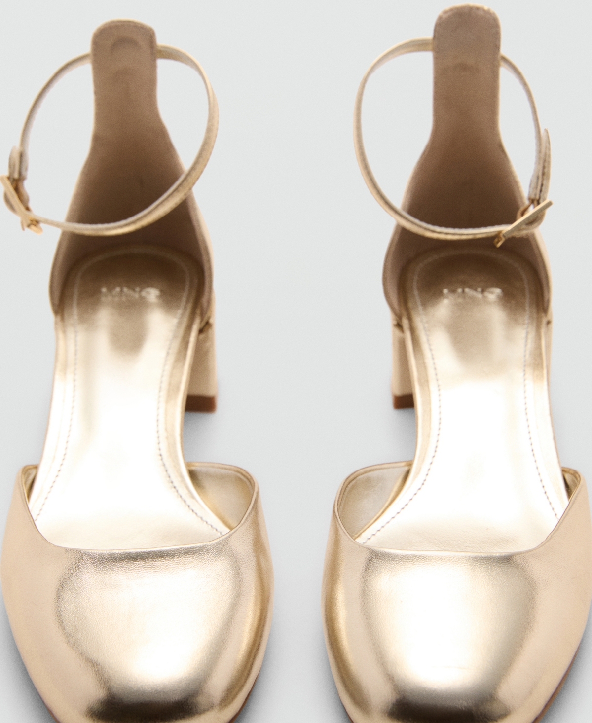 Mango Women's Patent Leather-Effect Heeled Shoes