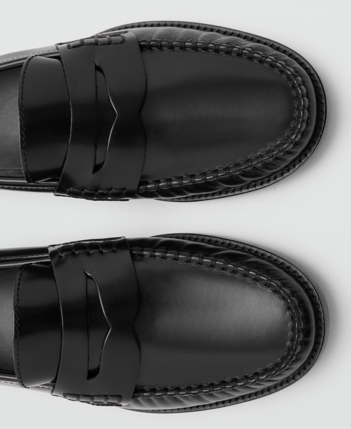 Mango Women's Leather Moccasins