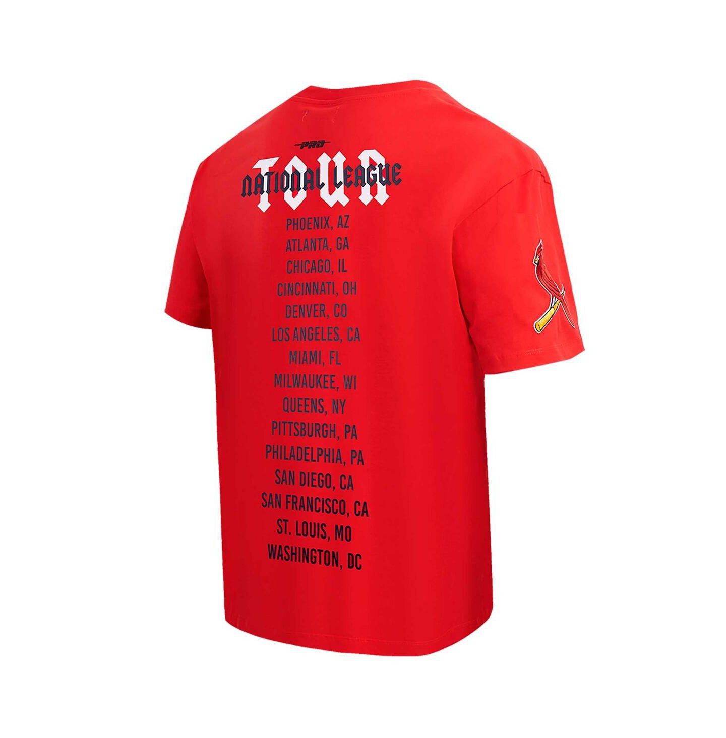 Мужская футболка Pro Standard Red St. Louis Cardinals Oversized City Tour — фото 2