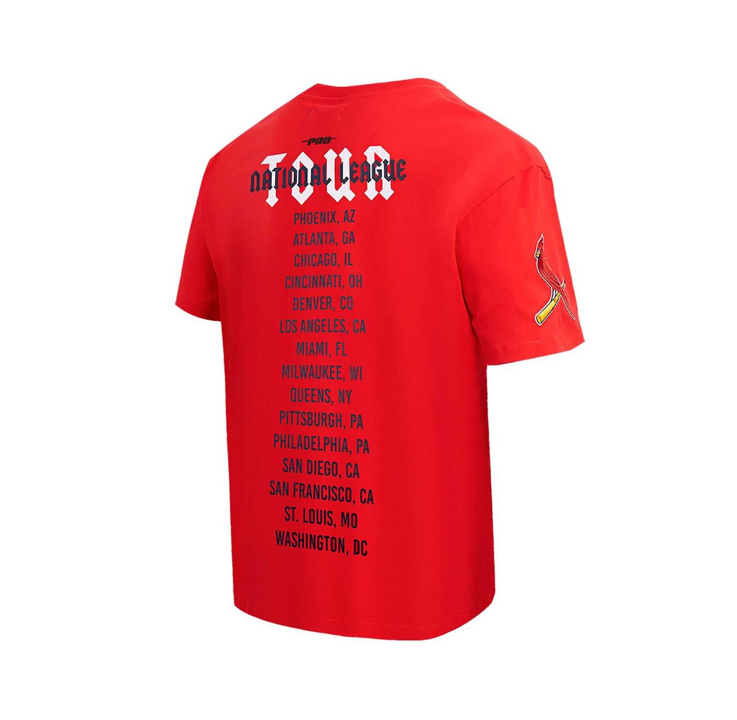 Men's Red St. Louis Cardinals Oversized City Tour T-Shirt