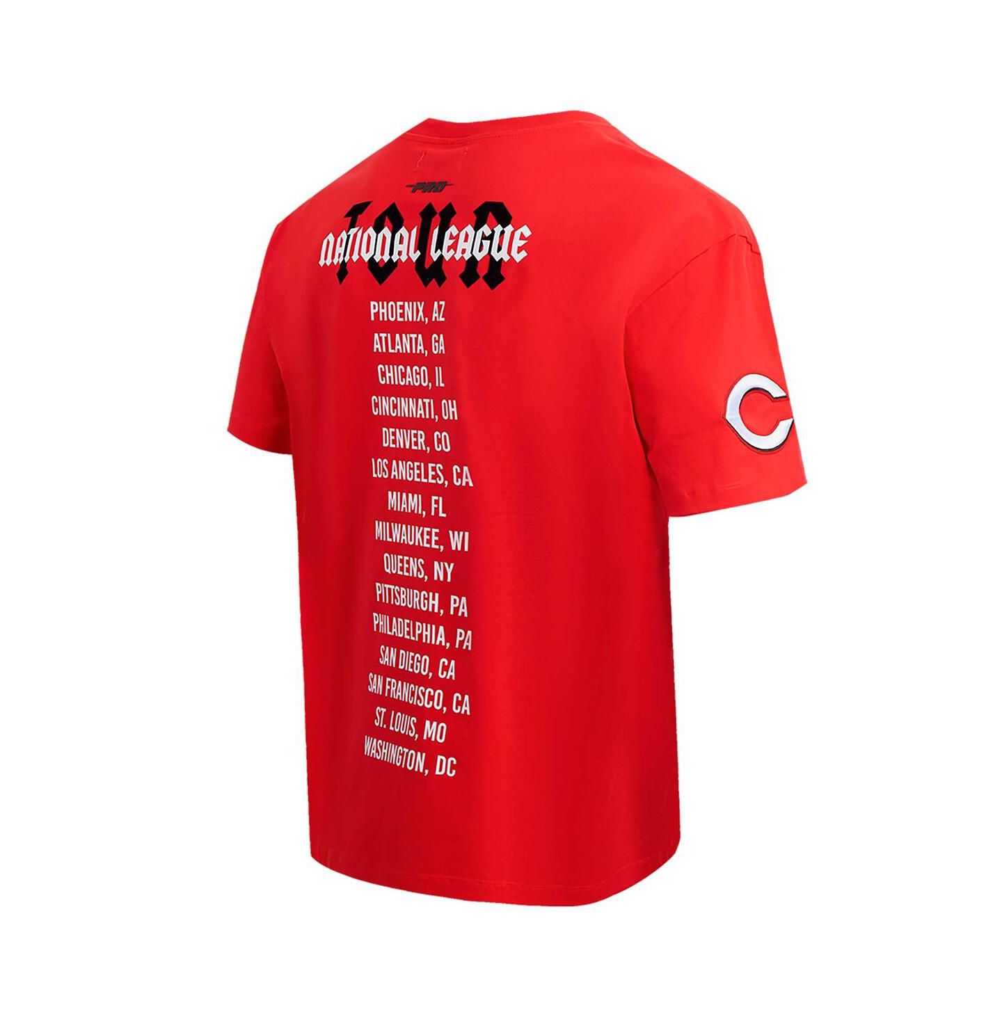 Мужская футболка Pro Standard Red Cincinnati Reds Oversized City Tour — фото 2