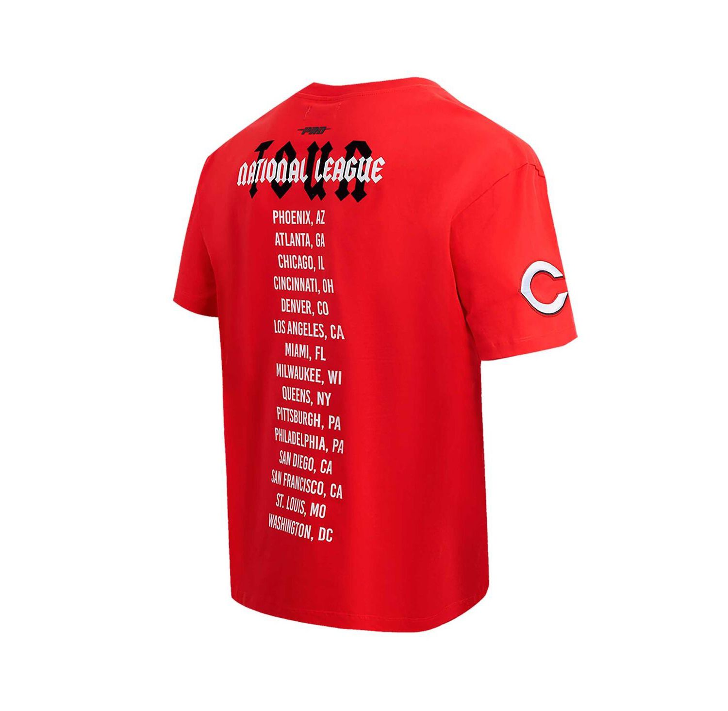 Men's Red Cincinnati Reds Oversized City Tour T-Shirt
