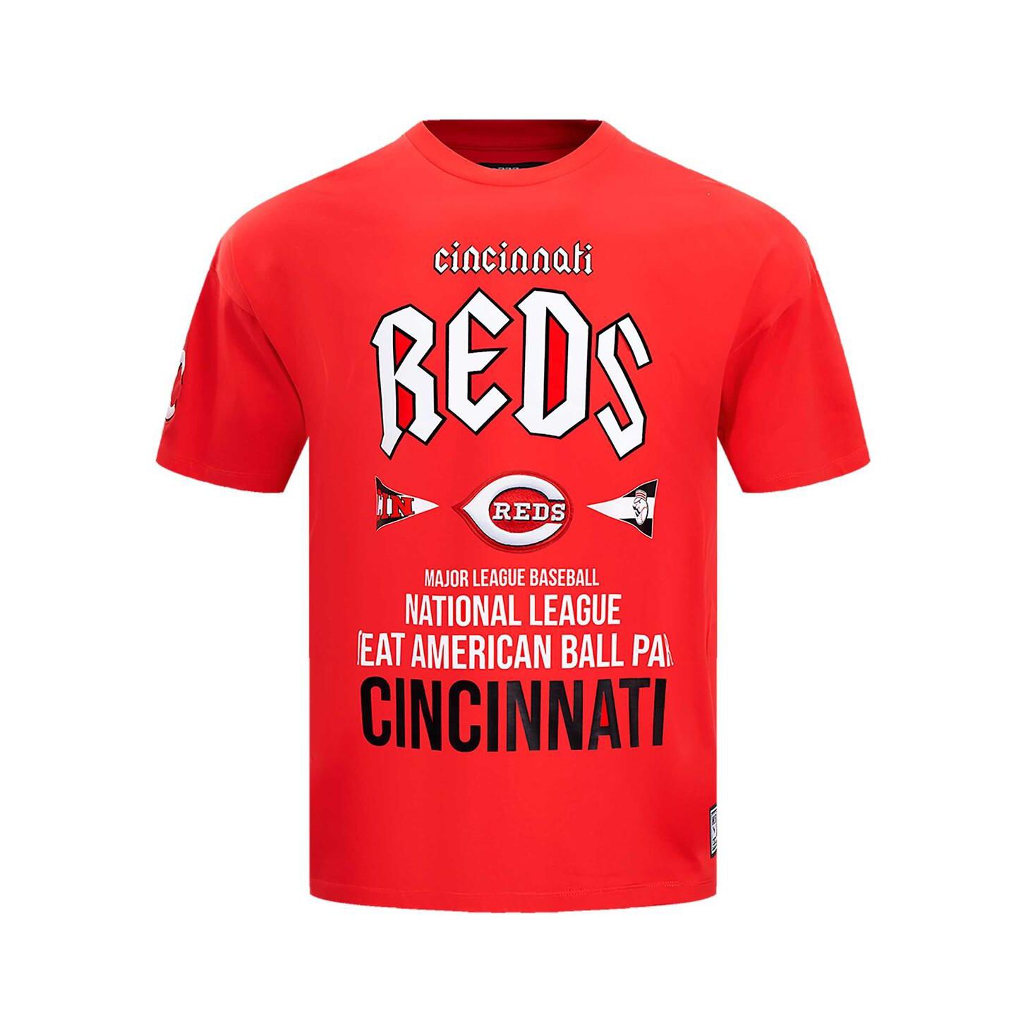 Мужская футболка Pro Standard Red Cincinnati Reds Oversized City Tour — фото 3