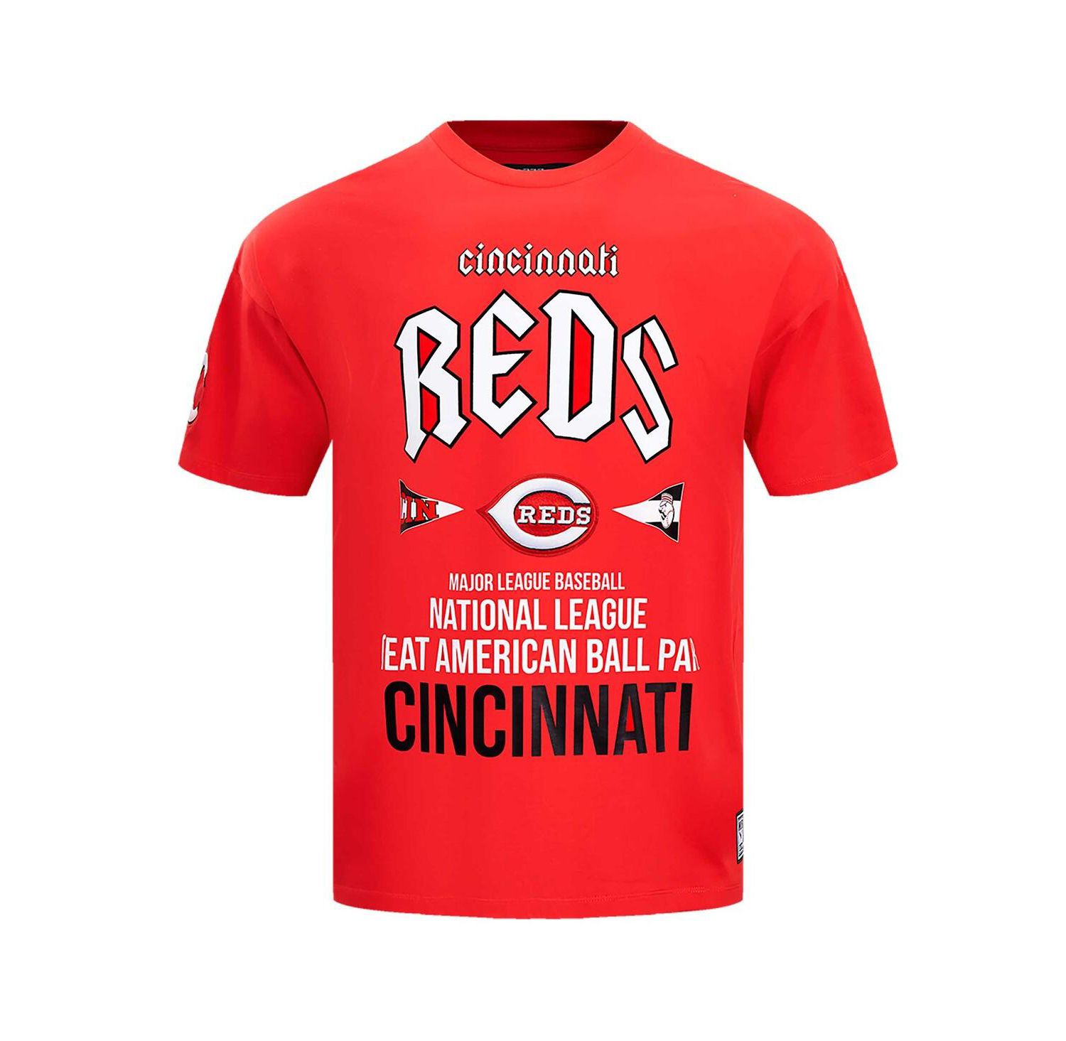 Men's Red Cincinnati Reds Oversized City Tour T-Shirt
