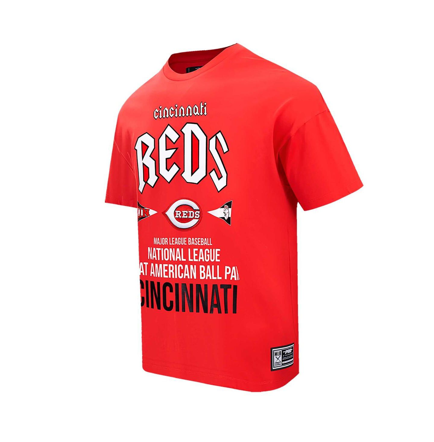 Мужская футболка Pro Standard Red Cincinnati Reds Oversized City Tour — фото 4