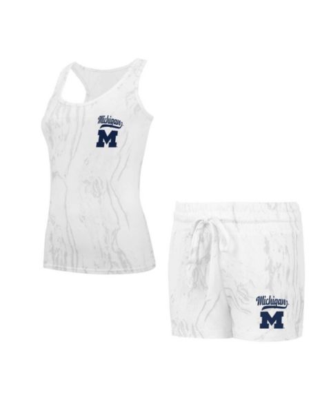 Женский комплект Concepts Sport Michigan Wolverines Quartz Tank Top Shorts Set