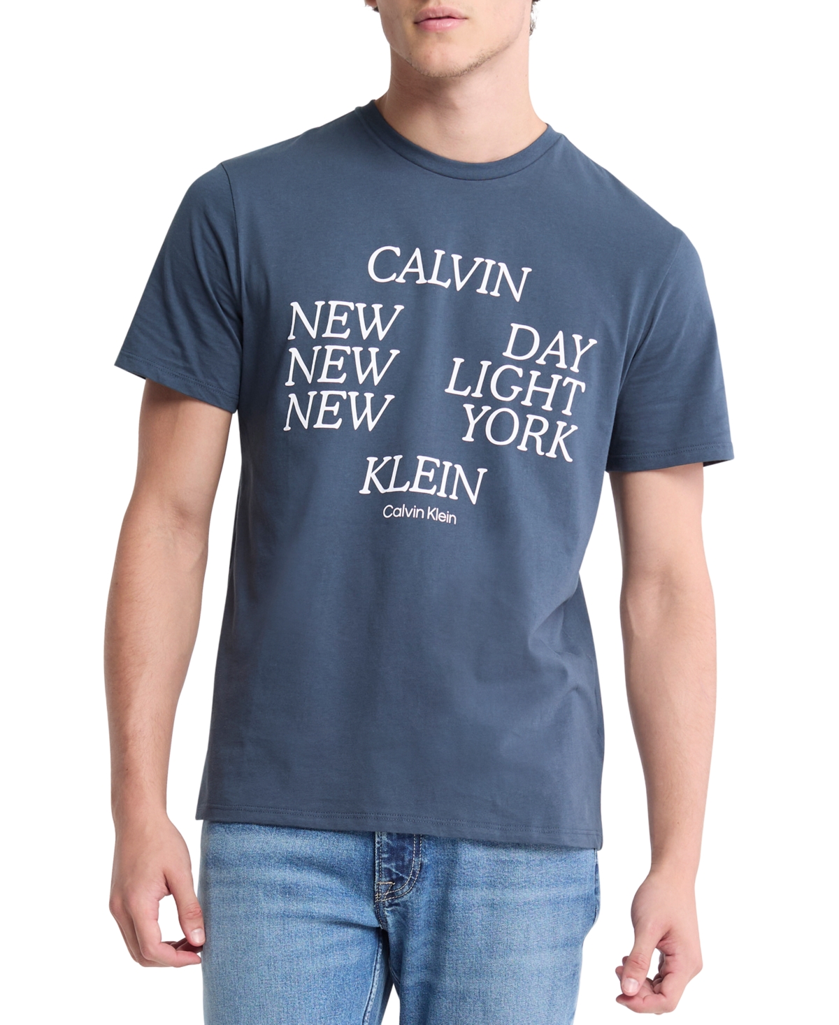 Calvin Klein Men's New Day Logo Graphic T-Shirt