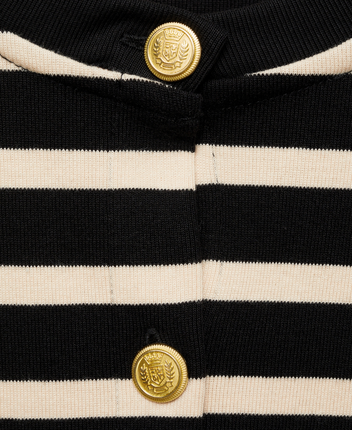 Mango Women's Buttons Detail Striped Cardigan