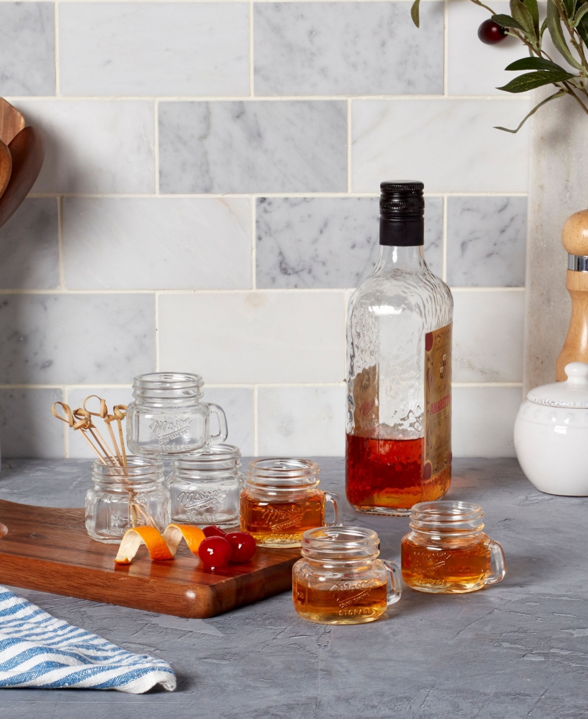 Mason Craft & More 6 Piece Shot Glass Set In Clear