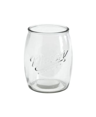4 Piece Glass Belly Shaped Jars