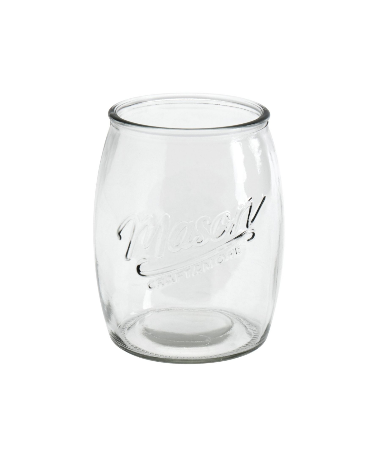 Mason Craft & More 4 Piece Glass Belly Shaped Jars In Clear