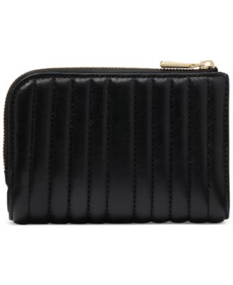 Deco Quilted Leather Compact Wallet