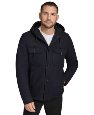 Men's Hooded Shirt Jacket