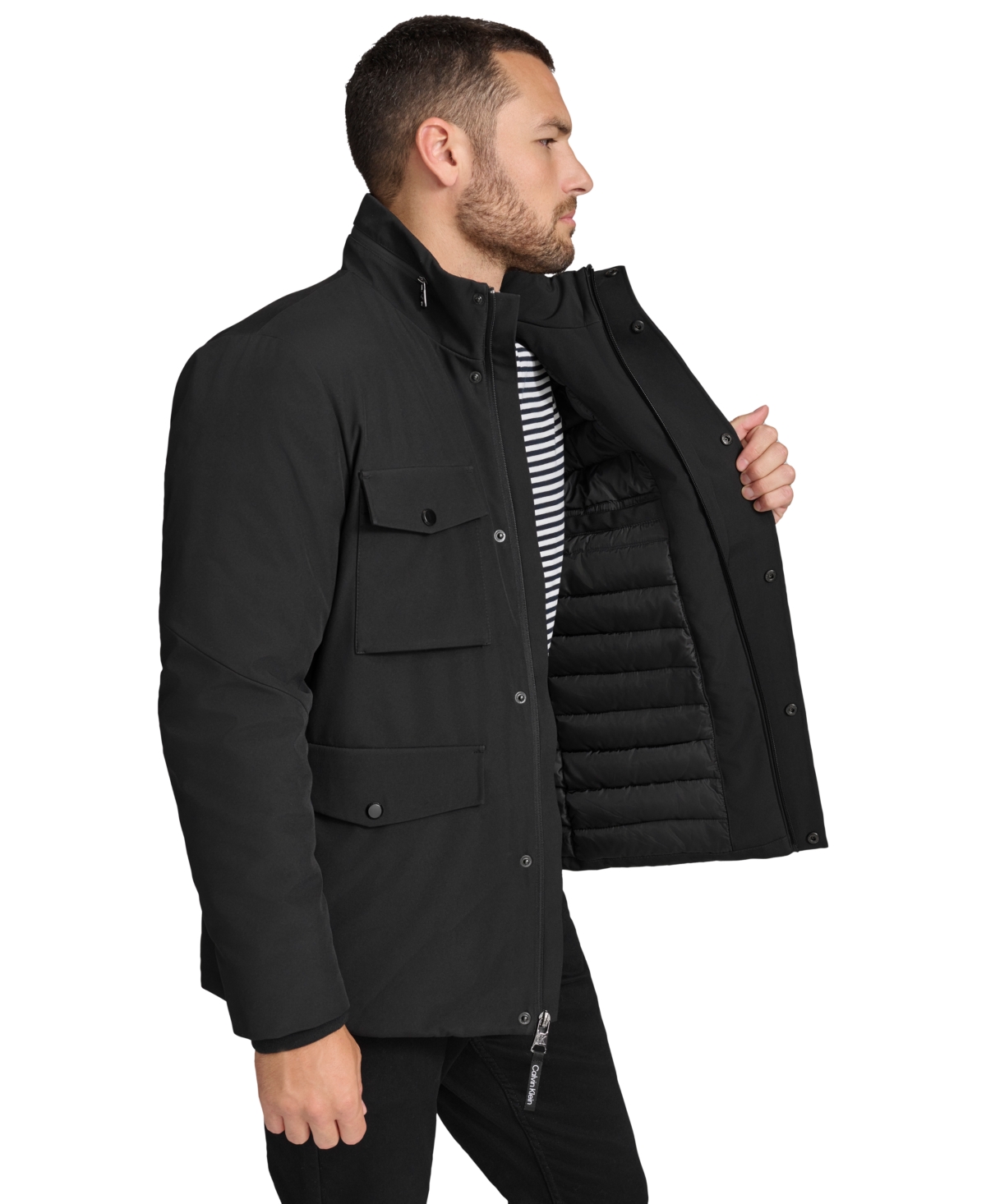CALVIN KLEIN MEN'S TECHNICAL FIELD JACKET 