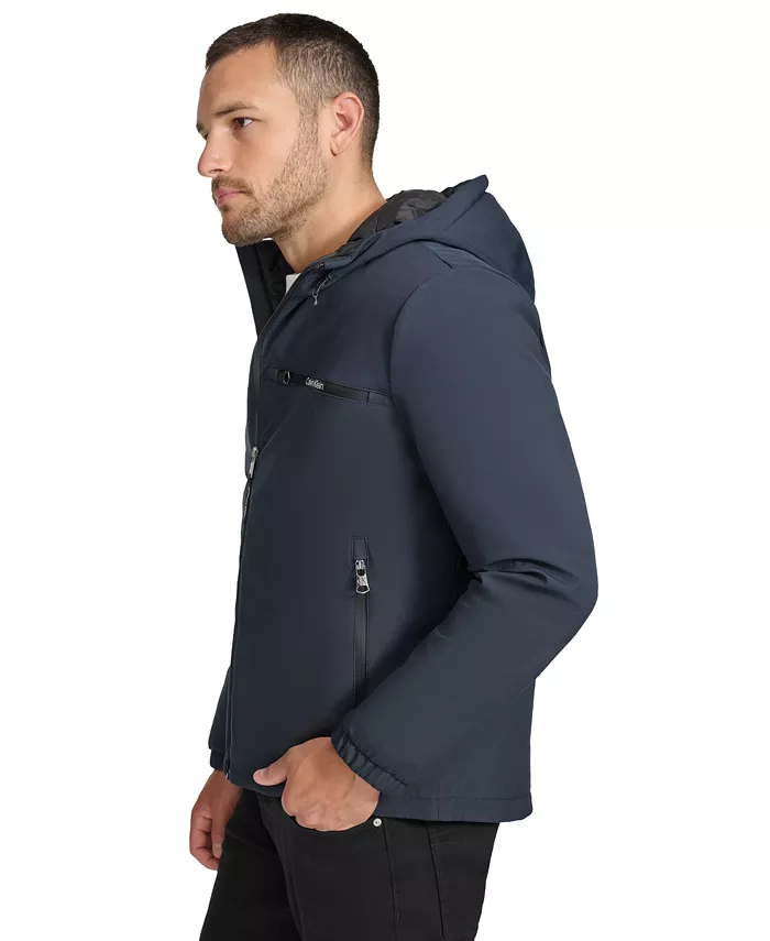 Men's Infinite Stretch Water-Resistant Hooded Jacket - thumbnail 3