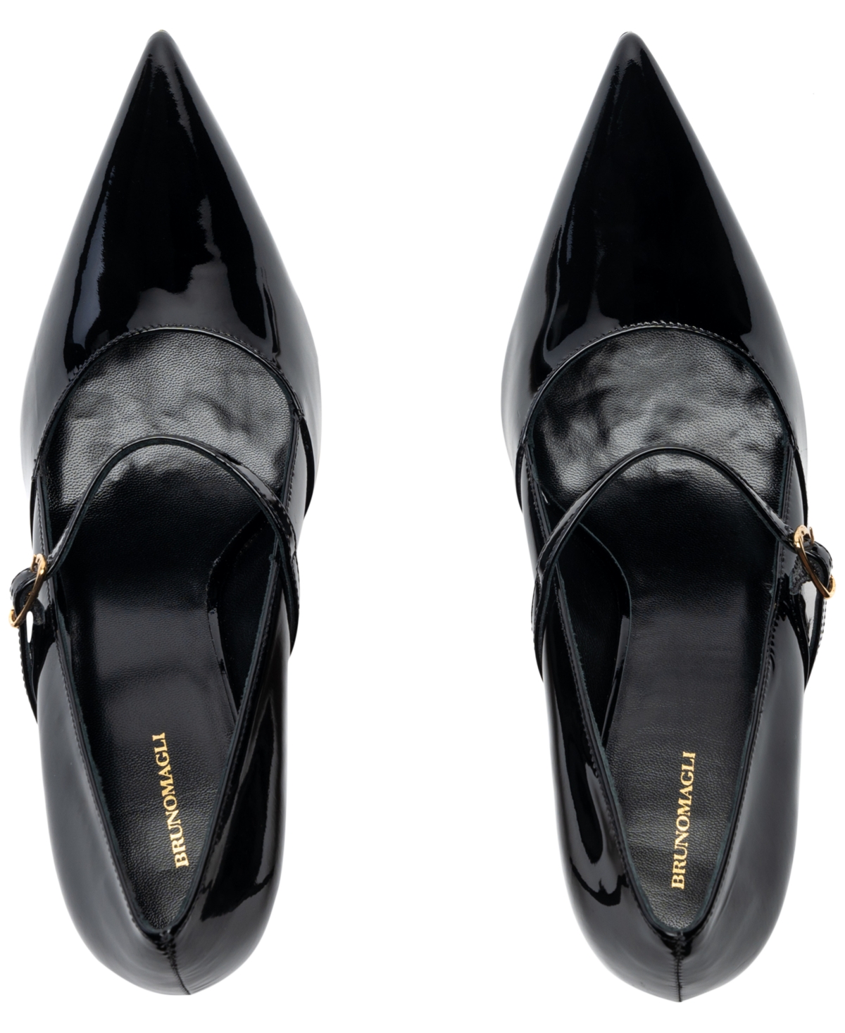 Bruno Magli Prima Pointed Toe Mary Jane Pump In Black Patent