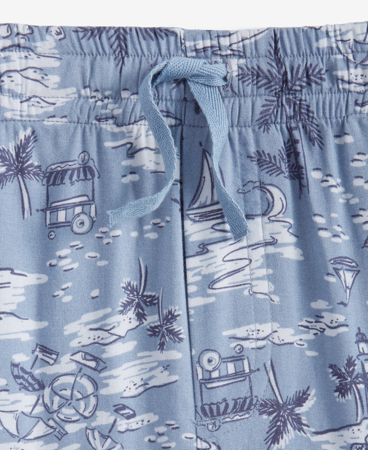Epic Threads Little & Big Boys Scenic Print Shorts, Created For Macy's In Blue Ash S