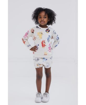 Toddler Girls French Terry Sweatshirt and Shorts