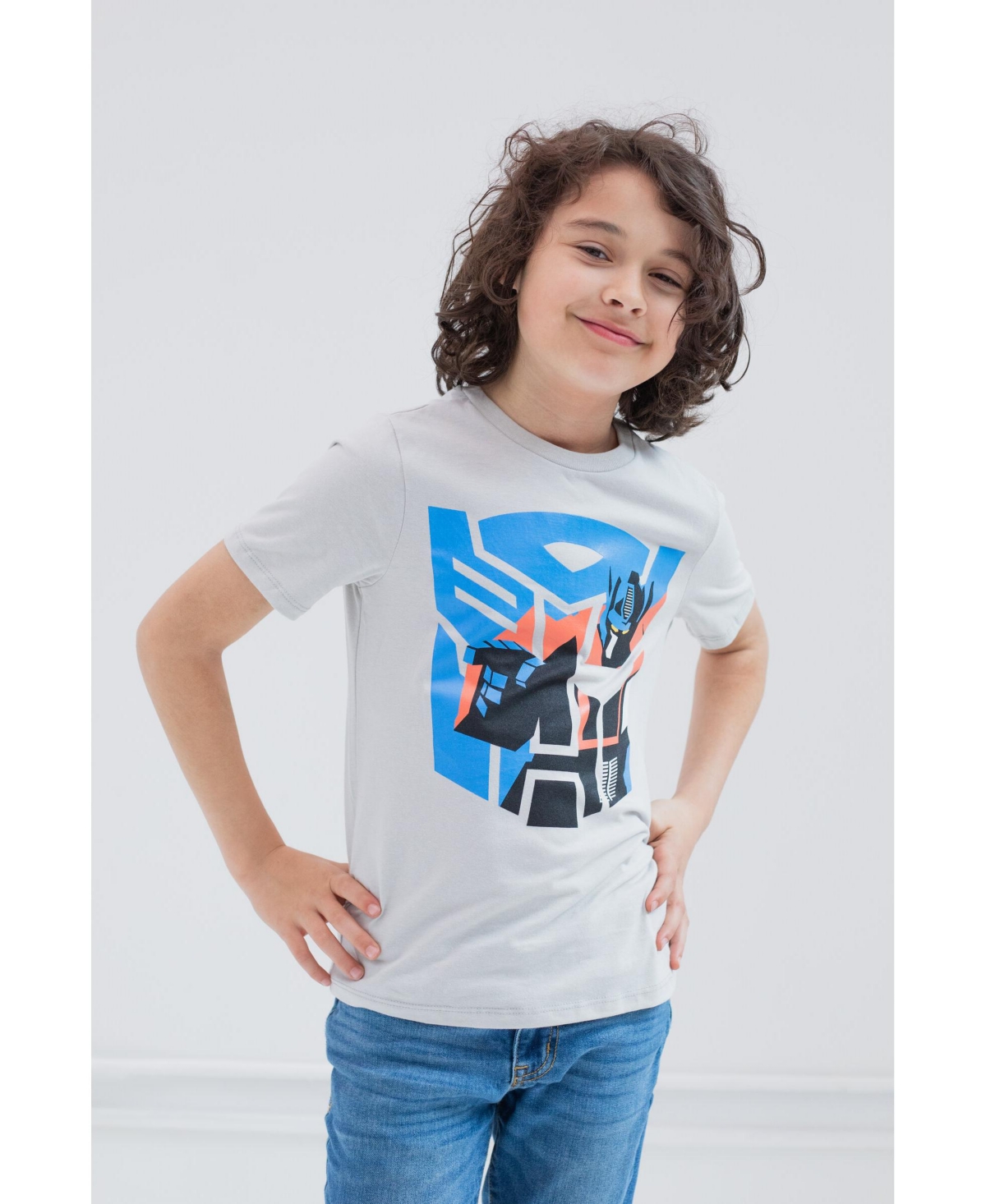 Transformers Boys Optimus Prime Bumblebee Megatron 2 Pack T-Shirts to -/ gray