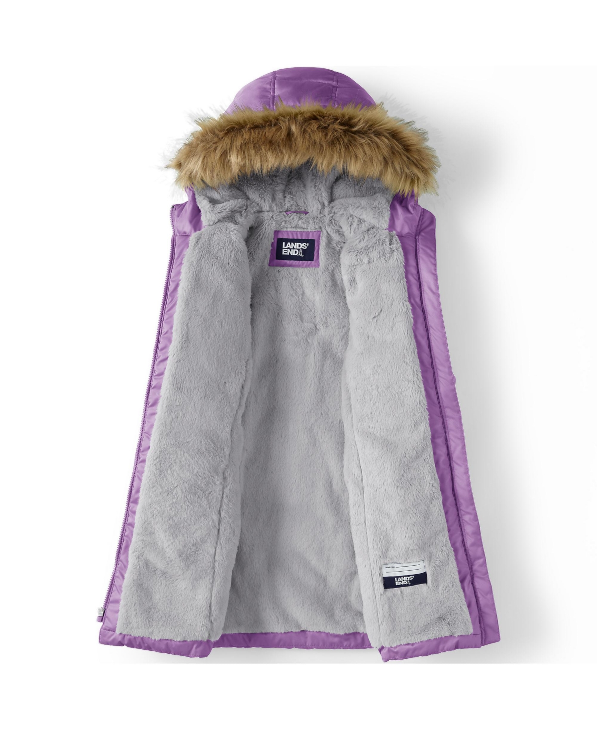 Lands' End Girls Fleece Lined Parka