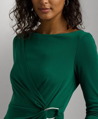Lauren Ralph Lauren Women's Jersey Long-Sleeve Cocktail Dress - Macy's