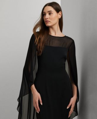 Women's Cape Georgette Gown