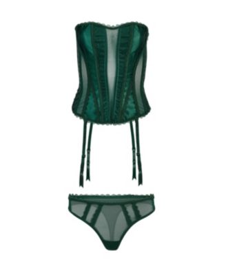 Women's Serene Corset & Thong Set