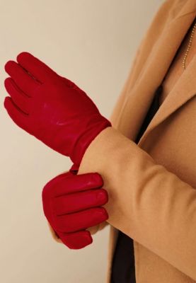 Women`s Premium Lamb Leather Touchscreen Gloves "CHELSEA"