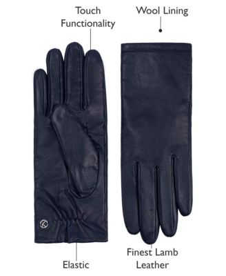 Women`s Premium Lamb Leather Touchscreen Gloves "CHELSEA"