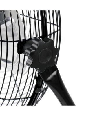 20 Inch Twin Pack Industrial Tilting High Velocity 3 Speed Metal Floor Fan