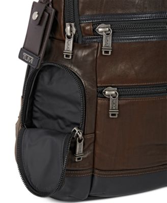 Tumi Alpha Bravo Knox Leather Backpack - Macy's