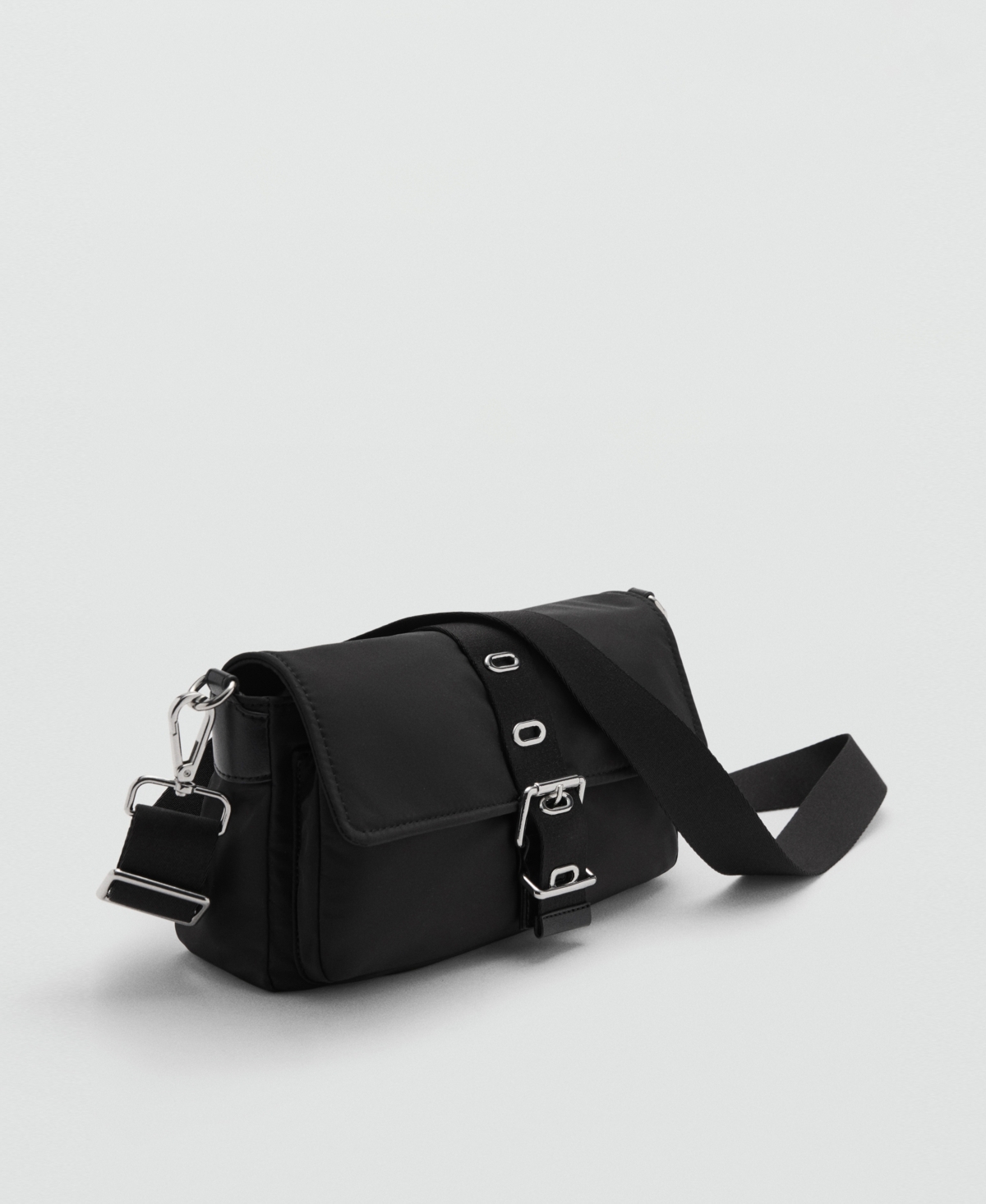 Mango Women's Buckle Detail Shoulder Bag
