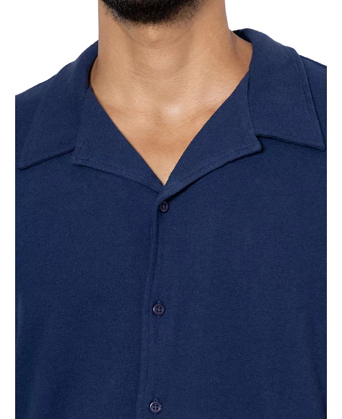 Men's Camp Collar Casual Short Sleeve Button-Up Shirt - thumbnail 10