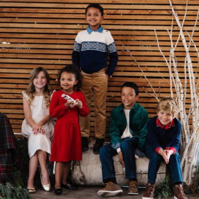 Toddler Girls Organic Long Sleeve Balloon Sleeve Sweater Dress