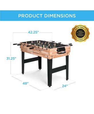 2x4ft 10-in-1 Combo Game Table Set w/ Hockey, Foosball, Pool, Shuffleboard, Ping Pong