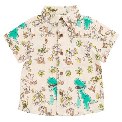 Baby Boys Cotton Gauze Matching Family Button Down Shirt Shorts Outfit Set