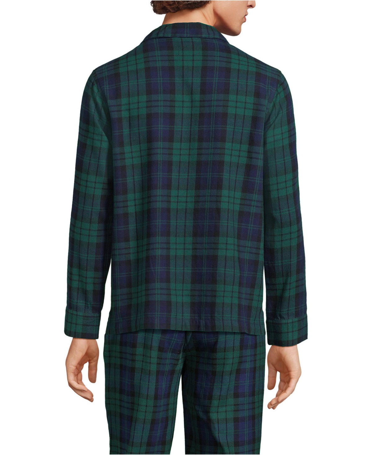 Lands' End Men's Classic Fit Flannel Pajama Shirt