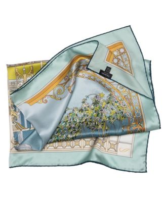 Garden of Dreams - Hand Rolled Silk Foulard for Women