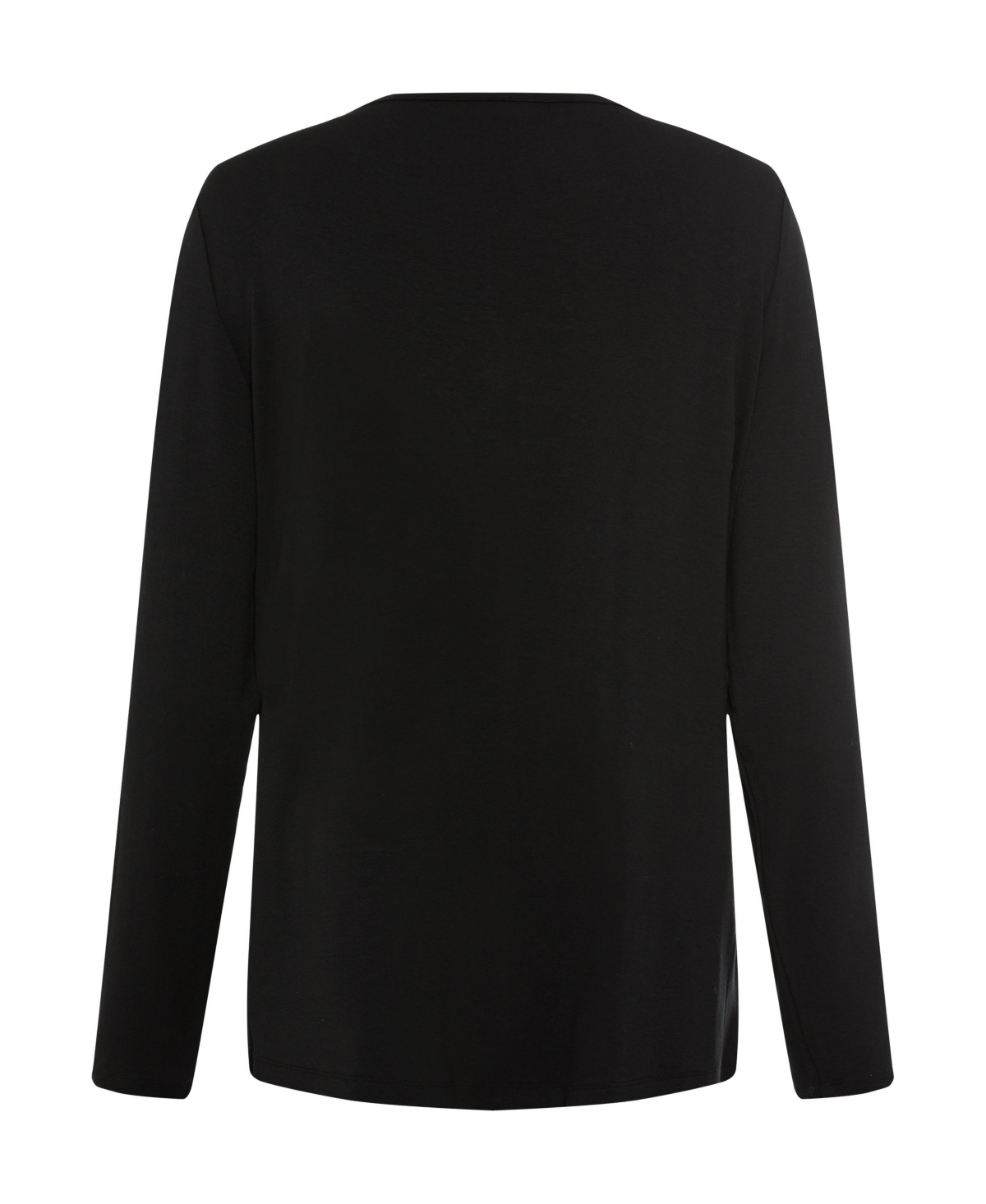 Olsen Women's Long Sleeve Keyhole Neckline Embellished T-Shirt
