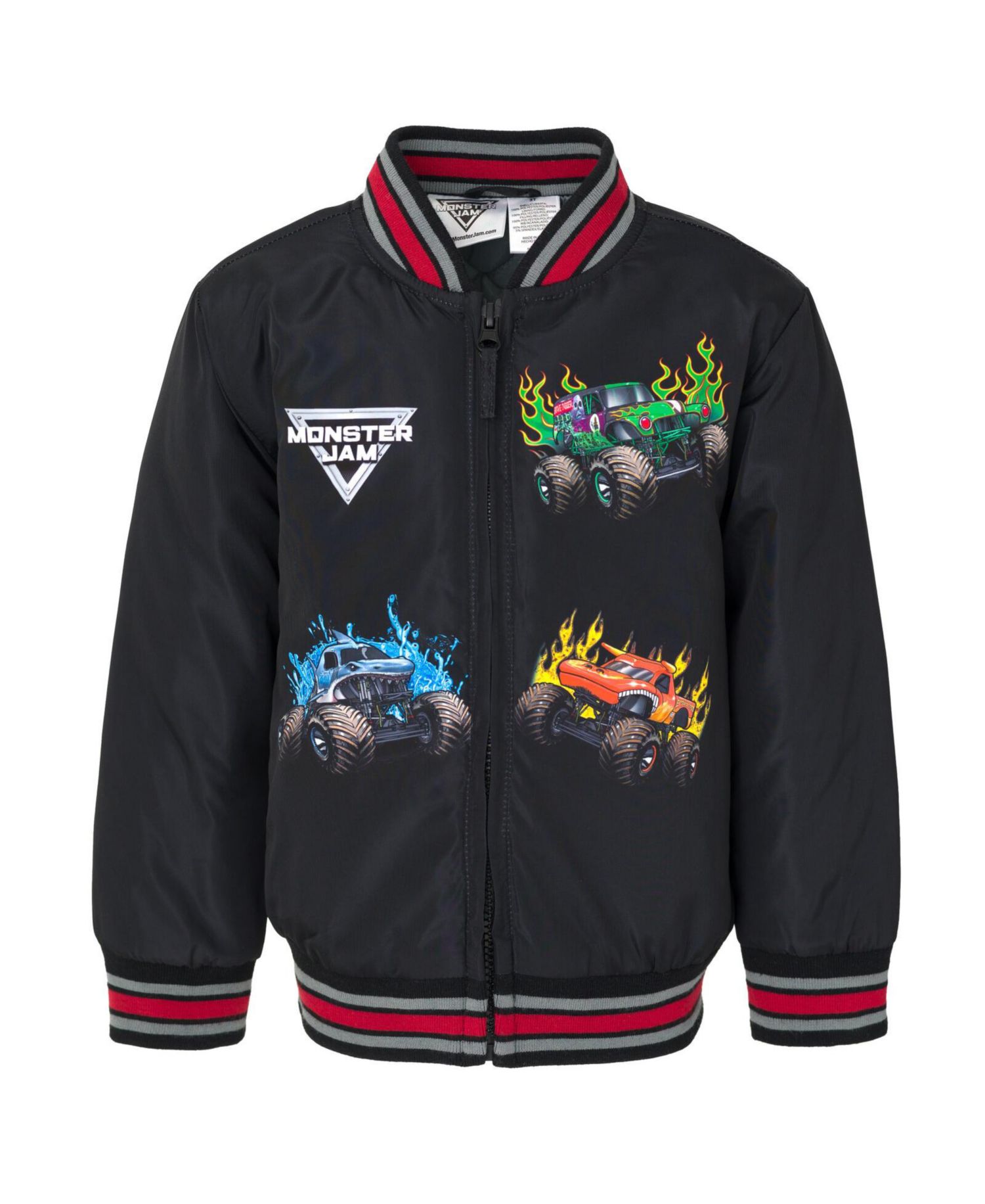 Toddler Boys Zip Up Varsity Bomber Jacket