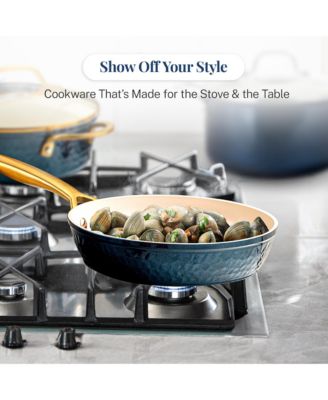 Pro Hammered Collection 10-Piece Ceramic Coating Nonstick Cookware Set