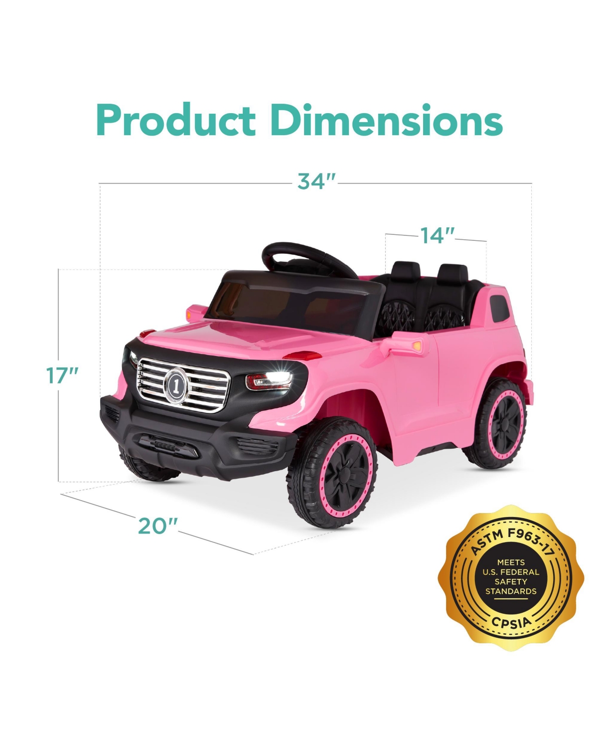 Best Choice Products 6V Kids Ride On Car Truck w/ Parent Control, 3 Speeds, Led Headlights, MP3 Player, Horn