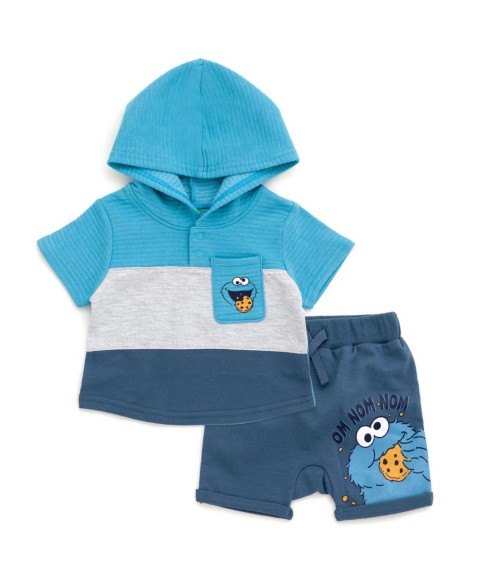 Детский комплект Sesame Street Cookie Monster: худи и шорты