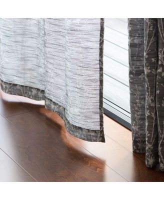 Premium 2-Panel Floral Jacquard Textured Beige Curtains with Grommets for Windows Living Room Bedroom - Partial Room Darkening Drapes for Privacy Decor - 52 x 108 Inch Long - Beige