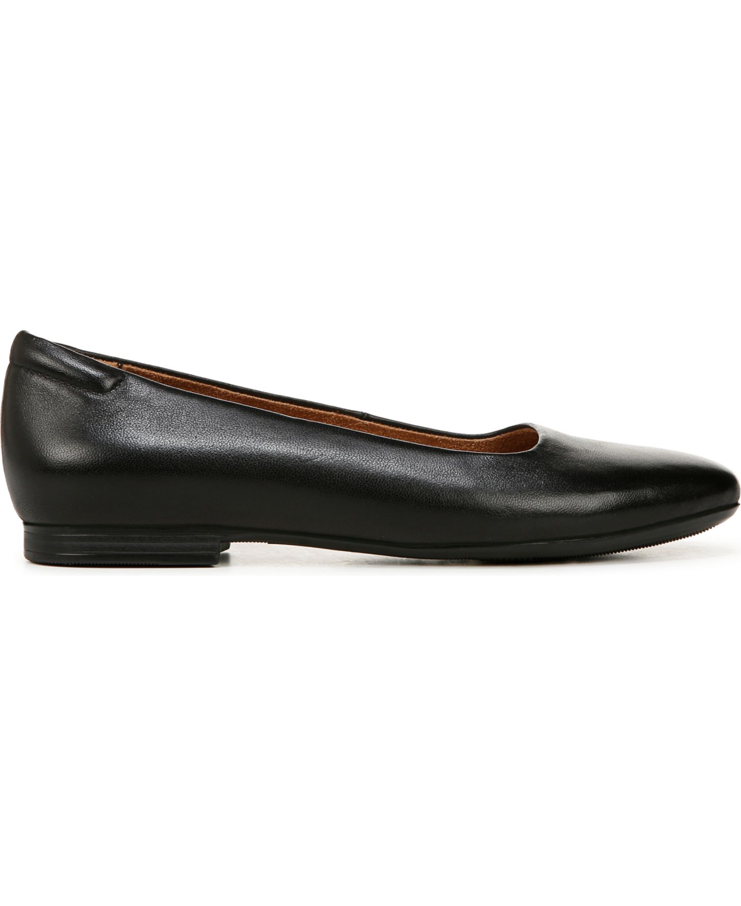 Женские балетки Naturalizer Kelly-Ballet Square Toe Flats, цвет: Чёрный кожаный — фото 2