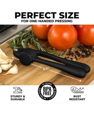 Stainless Steel Garlic Press – Durable, Easy-Squeeze Handle, Garlic Masher