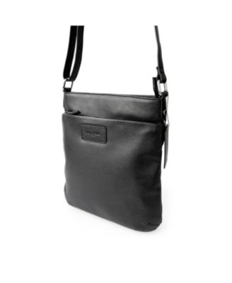 Ladies Leather Top Zipper Crossbody Bag